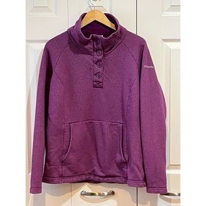 Columbia Purple Fleece Pullover Jacket XL